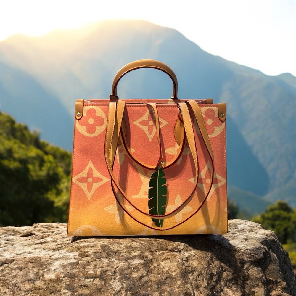 Louis Vuitton OnTheGo GM Tote Pink Yellow Gradient Monogram Giant